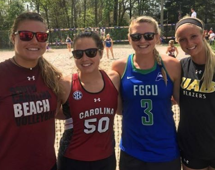 O.V.B.V Beach Volleyball Scholarship Players Together Again